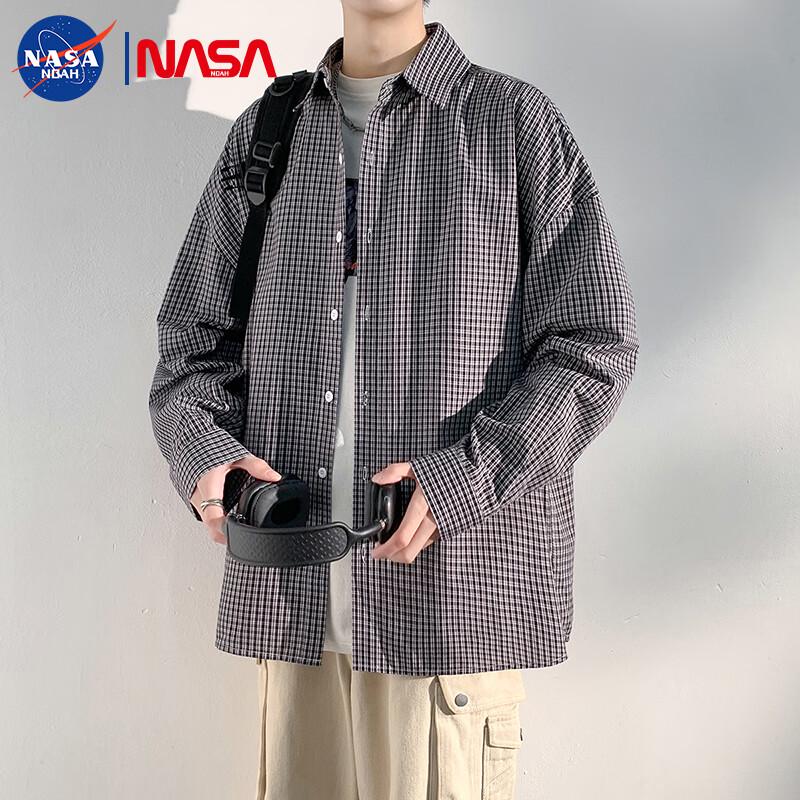 NASA NOAH Ретро клетчатая рубашка с длинным рукавом S