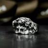 Vintage Styles Hammered Silver Ring Sturdy Quality Silver Artisanal Crafted Unisex Accessory For Daily Wear