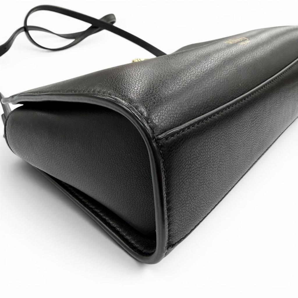 Excellent MULBERRY Handbag Mini Iris Black Leather Women Used