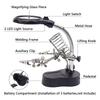 Desktop Welding Auxiliary Clip Magnifier LED Magnifying Glass Soldering Iron Stand