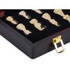 Coffret d'échecs de luxe en Bois Massif - ENGELHART - Pliant - Pièces sculptées - 45,5 CM