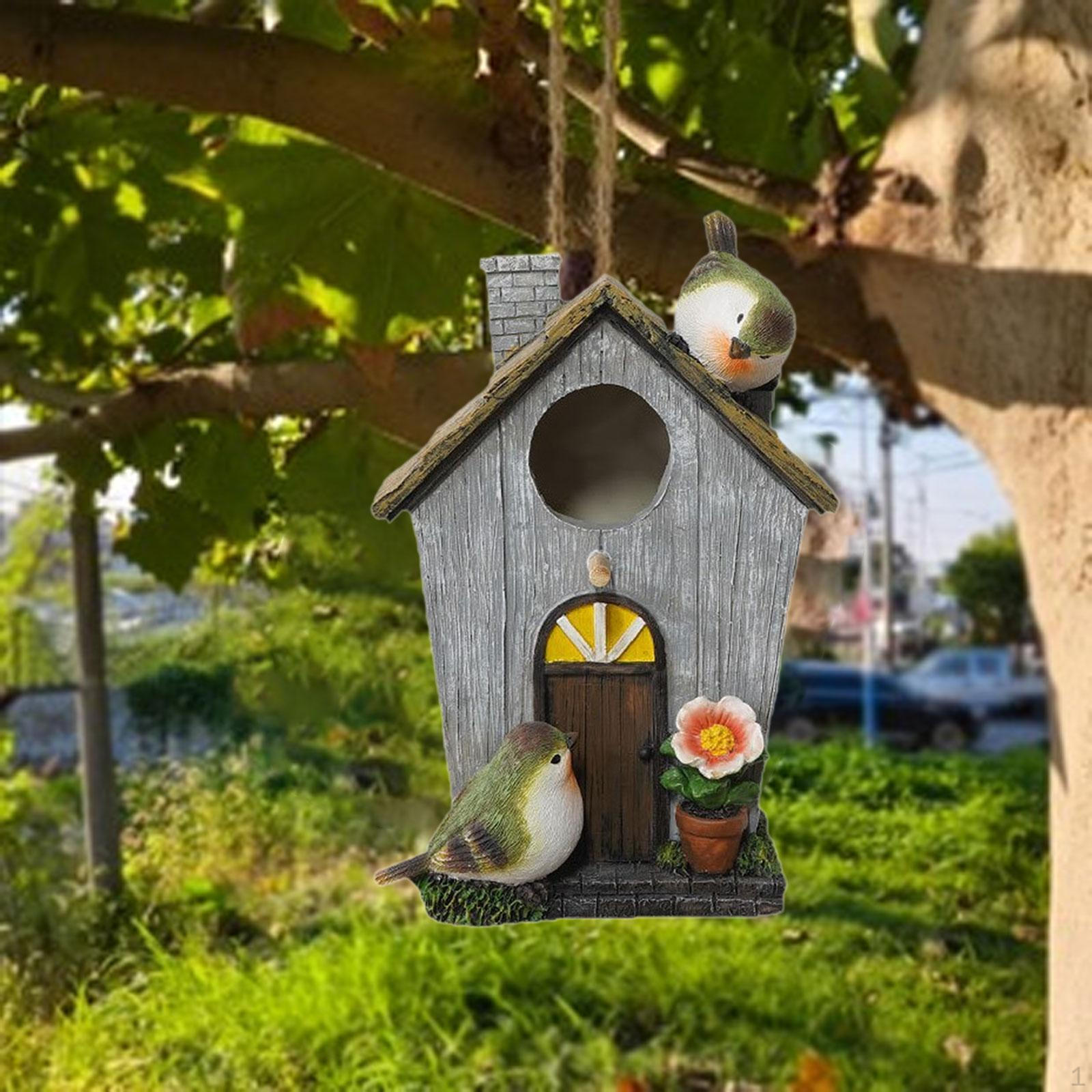 

Outside Bird House Garden Decor Birds Lovers Gift, Easy to Install, Creative Hummingbird