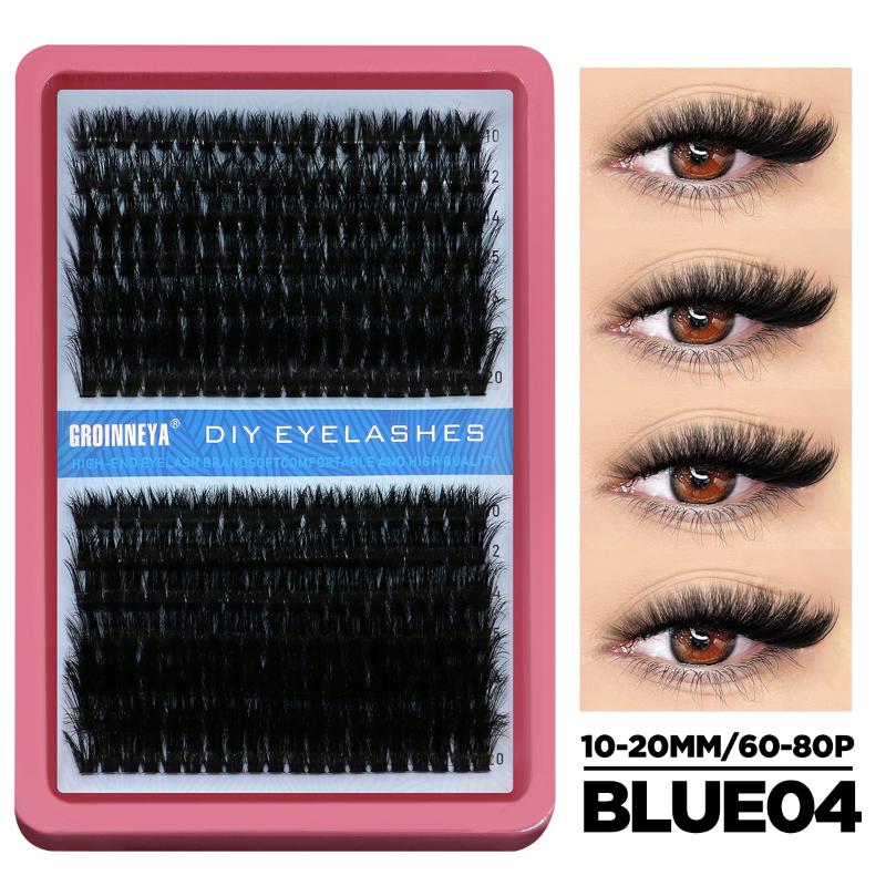 Cluster Lashes Individual Eyelash Extensions Mixed Length Full Volume Lightweight for Glam Look Occasions