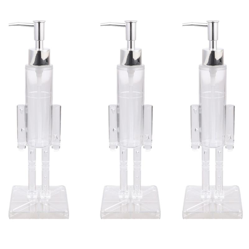 Nutcrackers Theme Soap Dispenser Hand Wash Liquid Soap Holder For Bathroom Use With Transparent Body Christmas Decors