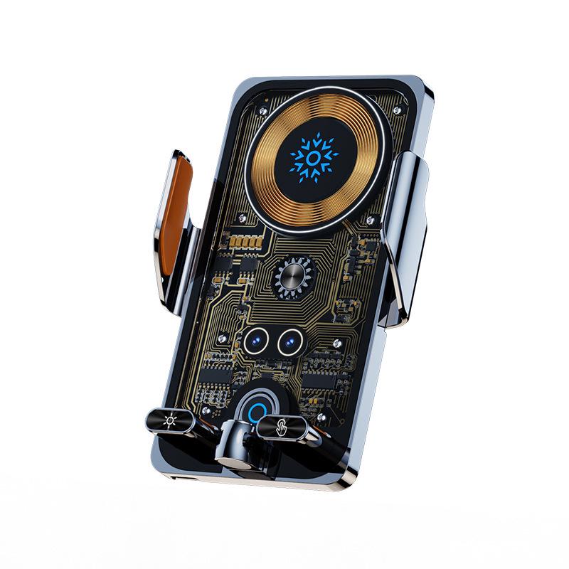 66W Wireless Fast Charging Car Phone Holder and Navigation Mount