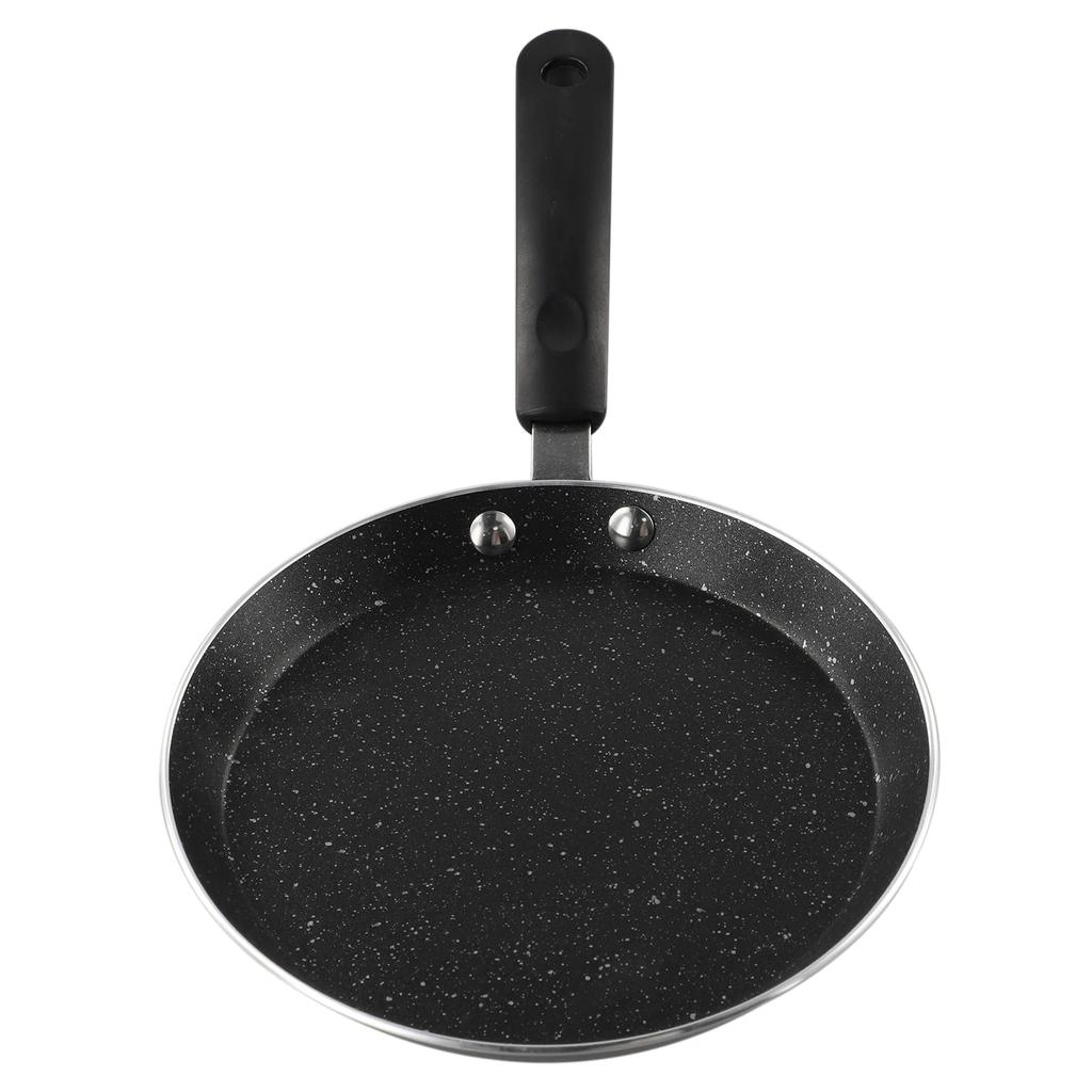 Crepe Pan Frying Pan Healthy Marble Coated Metal Pancake Maker For Gas And Induction Cooker Anti-scalding Handle