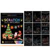 Children Scratch Painting Set Magic Rainbow Colors Scratch Art Painting Card Books Early Education Template Drawing Toys For Kid