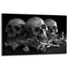 GLASS PROTECTIVE PLATE FOR STOVE 80x52 SKULL