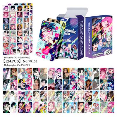 124pcs Alien Stage Aesthetics Cartoon Waterproof Postcards Anime Collectible Set Lomo Photo Cards Boys Girls Gifts for Party