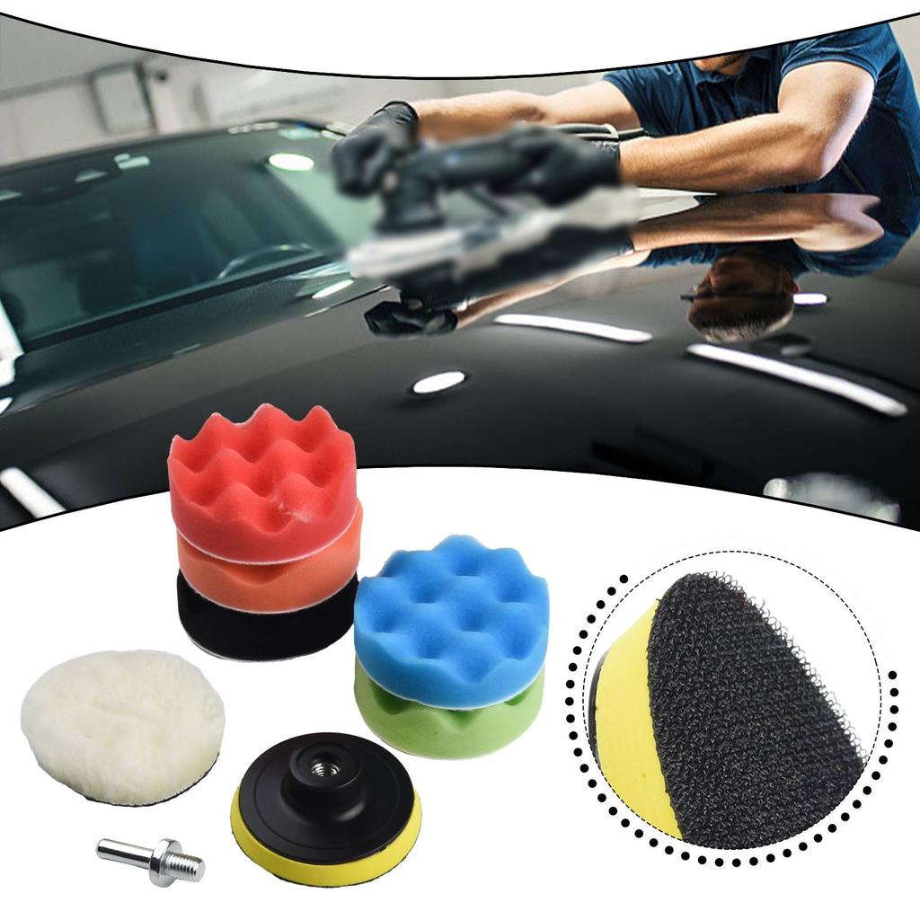 High quality 8PCS Buffing Sponge Polishing Pad Kit for Car Paint Restoration