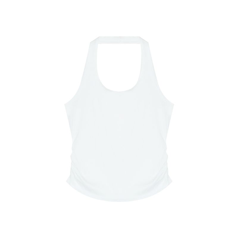 

Черный внутренний топ-халтер с эластичной талией, вязаный кардиган Vest One size