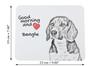 Beagle - mouse pad with print, personalized dog-themed mouse pad, unique gadget for an office worker by Art-Dog brand