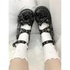 Spice Girl Sweet Cool Heightening Style Lolita Shoes Spring Platform Y Punk 2k Subculture Dark Small Leather Shoes