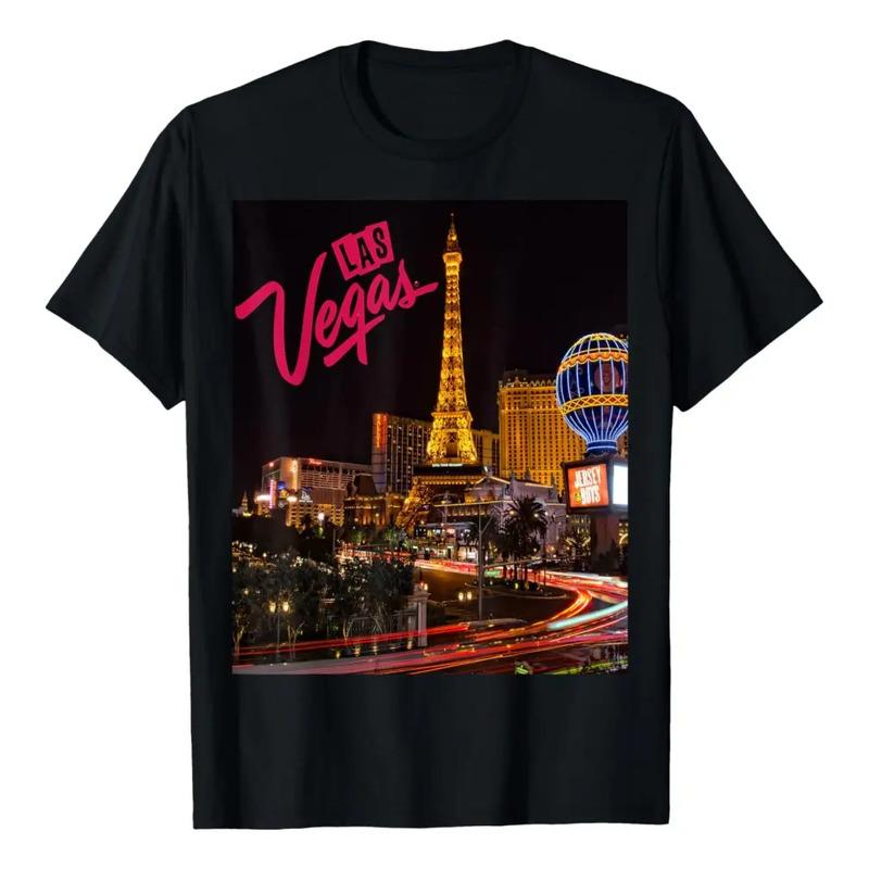 Camiseta De Las Vegas Strip Night Life, Recuerdos Y Regalos, S разноцветный