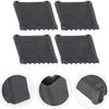 4pcs Ladder Foot Cover Ladder Mat Cover for Ladder Retractable Stairs Pads Ladder Leg Protective Cover Ladder Feet Rubber Pad Ladder Leg Protector