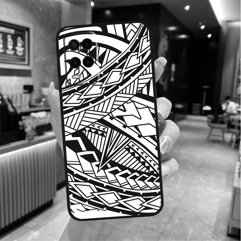 Polynesian Mix Case For Oppo A96 A76 A16 A17 A18 A60 A80 A40 A38 A58 A78 A98 A94 A74 A54 A15 A57 A77 A5 Pro