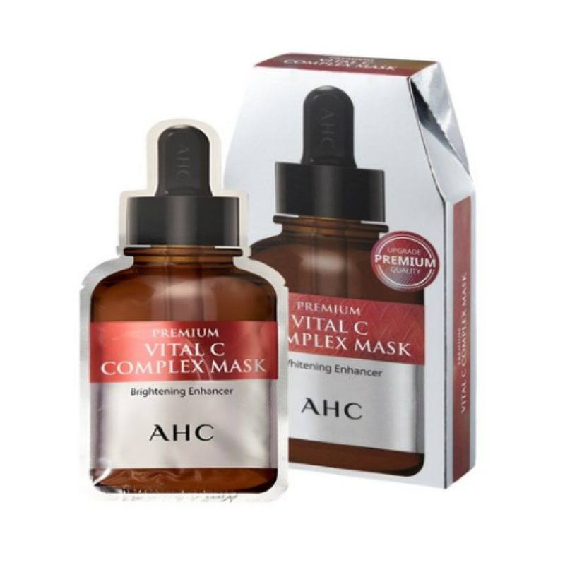 AHC Маска-салфетка Vital C Complex 5 шт. – Осветляющая и увлажняющая маска для лица с комплексом витамина С