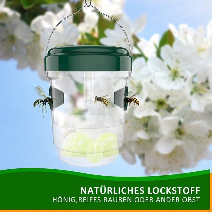 Set of 2 Solar Wasp Traps, Mosquito Trap, Fly Trap, Solar Live Trap Against Wasps, Bees, Hornets106