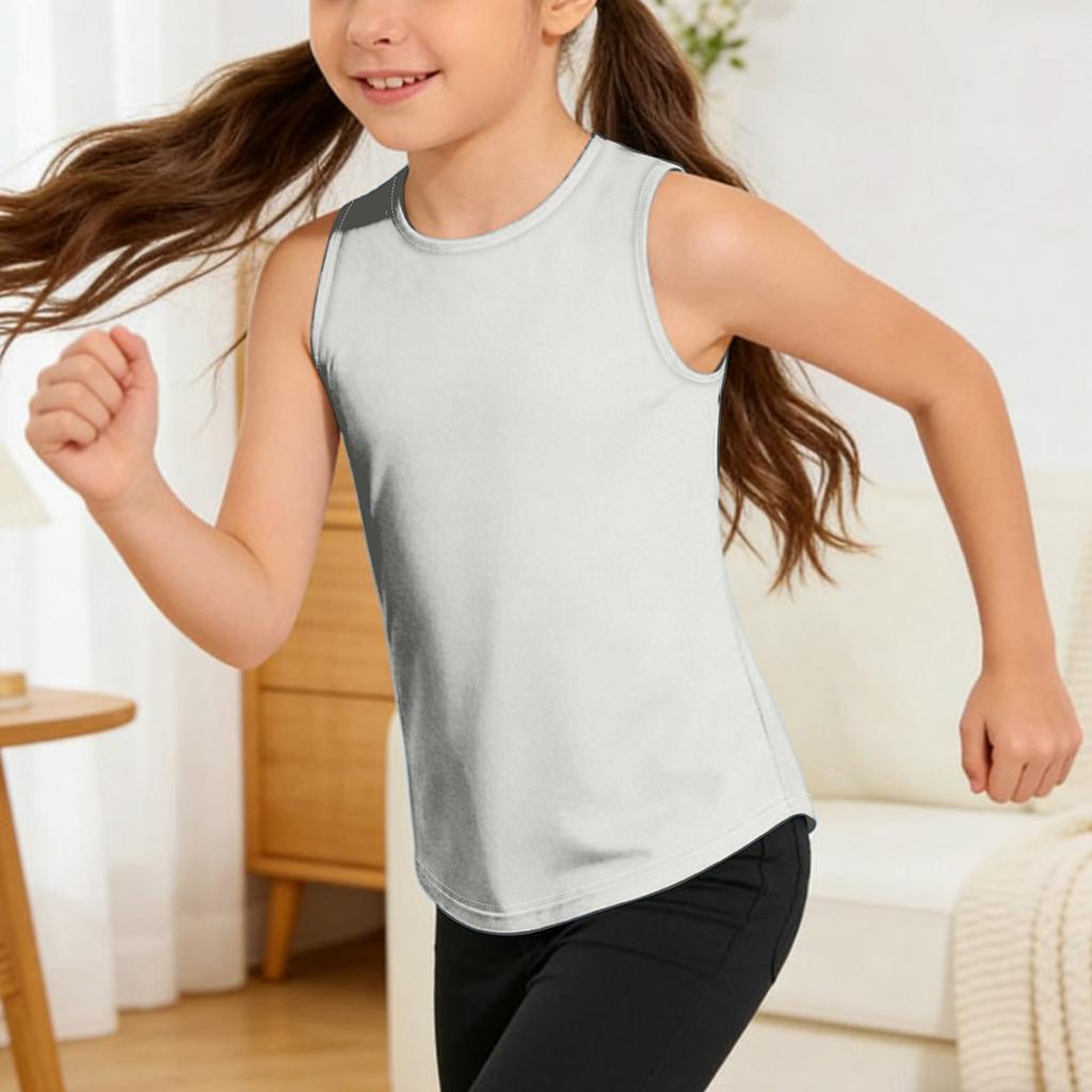 Women’s Sleeveless Racerback Pleated Back Tank Top Lightweight Loose Fit Casual Athletic Shirt for Everyday Wear