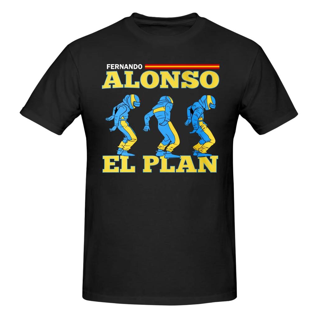 Divertente Maglietta Meme di Fernando Alonso da Uomo in Puro Cotone T-shirt Stile Estate 2026 Manica Corta Maglietta Vestibilità Slim Clothing