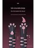 Mini Cuchillo Desempaquetador Portátil de Pata de Gato, Serie Rosa y Negra - Cuchillo de Bolsillo Utilitario, Abrecajas, Cuchillo Duradero para Estudiantes