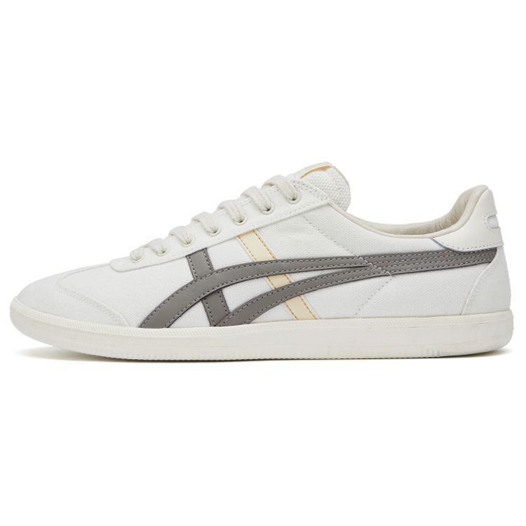 Onitsuka Tiger Tokuten Fabric Synthetic Leather Lightweight Durable Slip-Resistant Breathable Low-Top Sneakers Unisex Sneakers White Gray 1183A862-108
