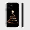 Merry Christmas Tree Phone Case For IPhone 17 Air 16 15 14 13 Pro Max 11 12 Black Silicone Cover