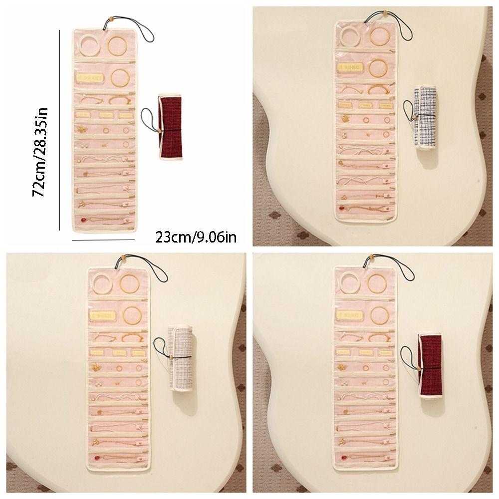 Multi-layer Foldable Jewelry Bag Foldable Jewelry Storage Bag Rings Bracelet