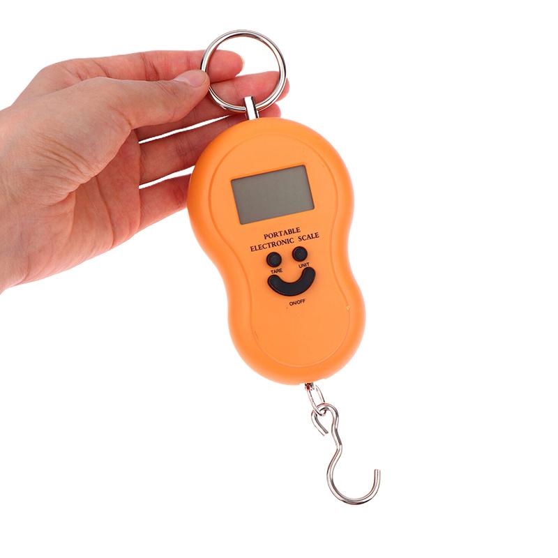 1Pc Electronic 50Kg 10G Hanging Scale Lcd Digital Display Screen Scale Backlight Fishing Weights Pocket Scale Luggage Scale