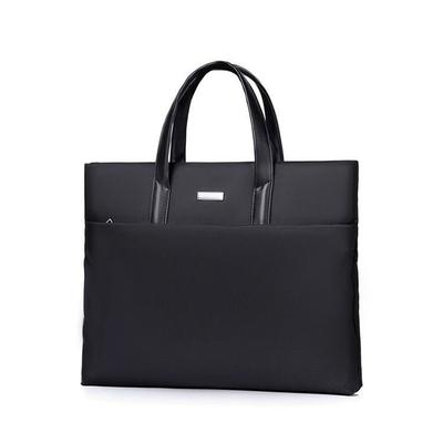 Gedrucktes Logo neue Aktentasche Herren Business Tragbar Schulung Besprechung Informationspaket Vertragsdokumente Wasserdichte Computertasche