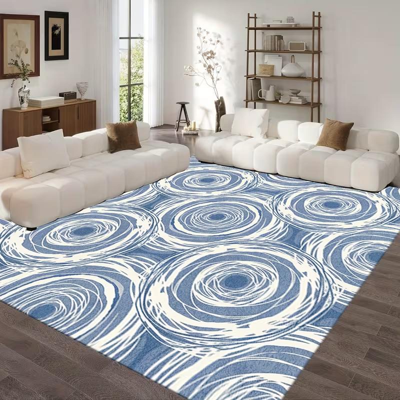 Luxury Grey Gold Rose Abstract Area Rug Elegant Flower Line Print Soft Floor Mat Modern Living Room Bedroom Carpet