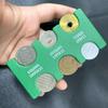 1Pc Mini Portable Coin Organizer, Portable Plastic Coin Holder, Multi-Slot Japanese & Korean Currency Storage, Money Management
