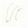 European and American Hot-selling Necklace Bracelet Set, Versatile Collarbone Chain, Heart-shaped Necklace Bracelet, Simple Peach Heart Item Jewelry