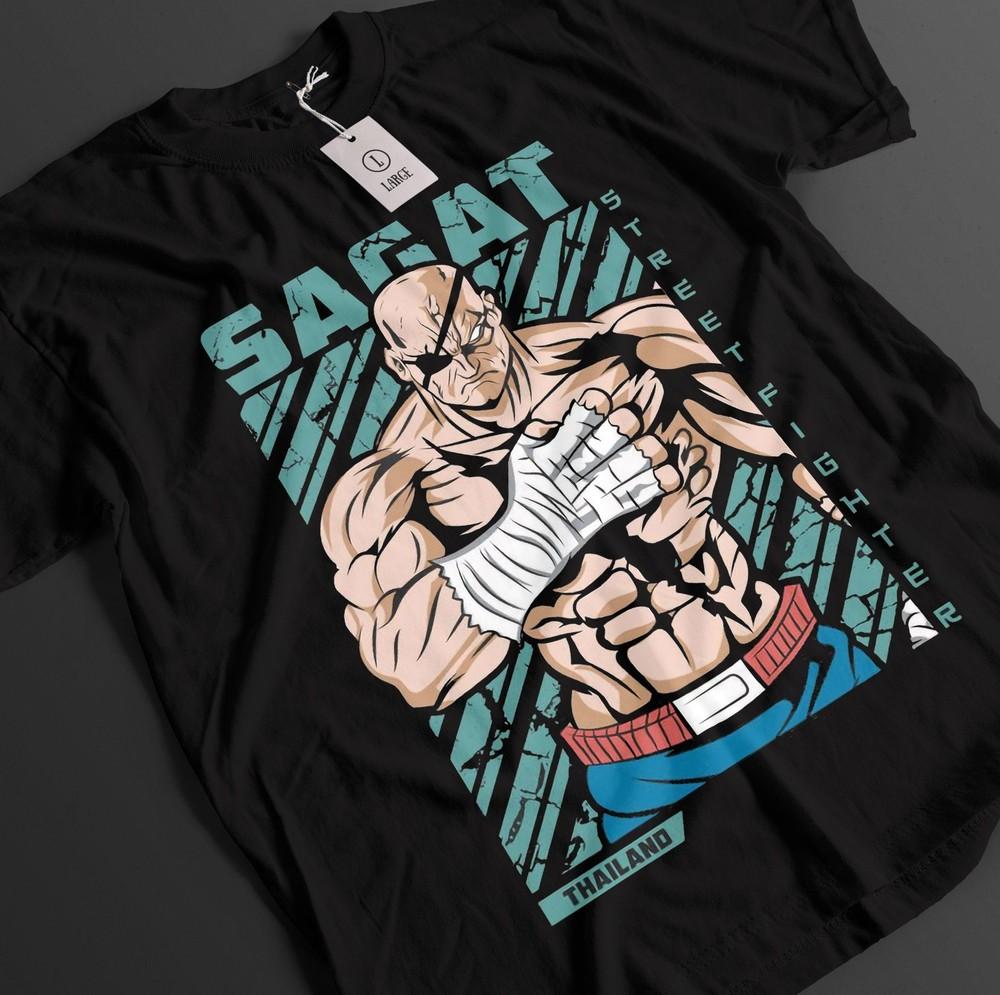 Street Fighter Shirt Sagat Tshirt Chun Li T-Shirt Juri Top Fighting Anime Tee