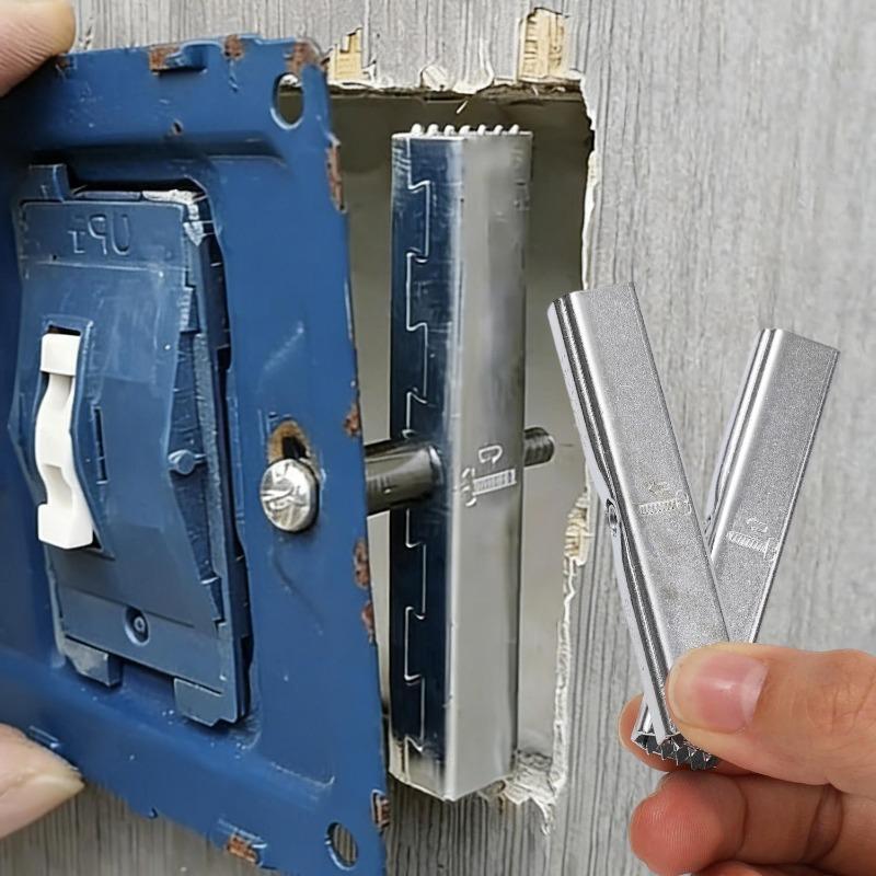 12/1PCS Dark Box Repair Screw Fix Tool 86type Wall Mount Electrical Plug Switch Outlet Socket Back Cassette Replacement Clip Kit