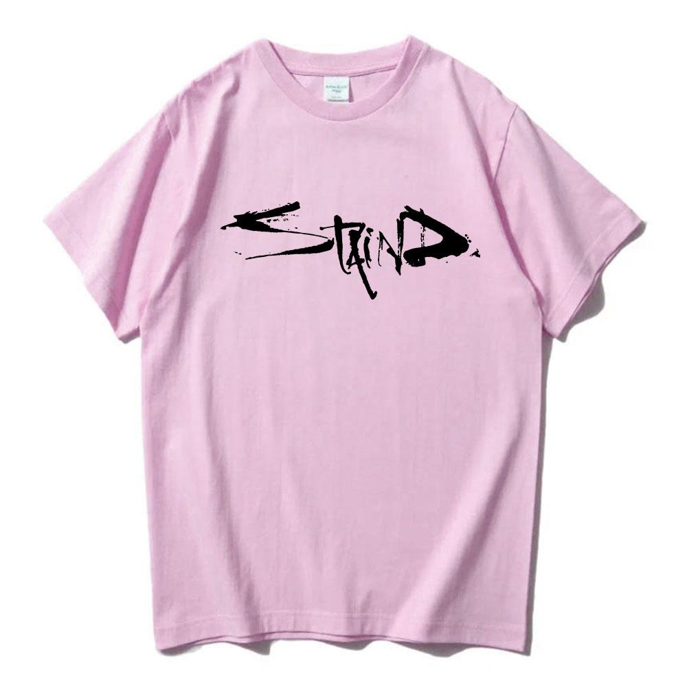 STAIND Logo Graphic Printing Tshirts Short Sleeve Cotton Male T-shirt Unisex Streetwear Heavy Mental Fashion Mens Tees O-neck