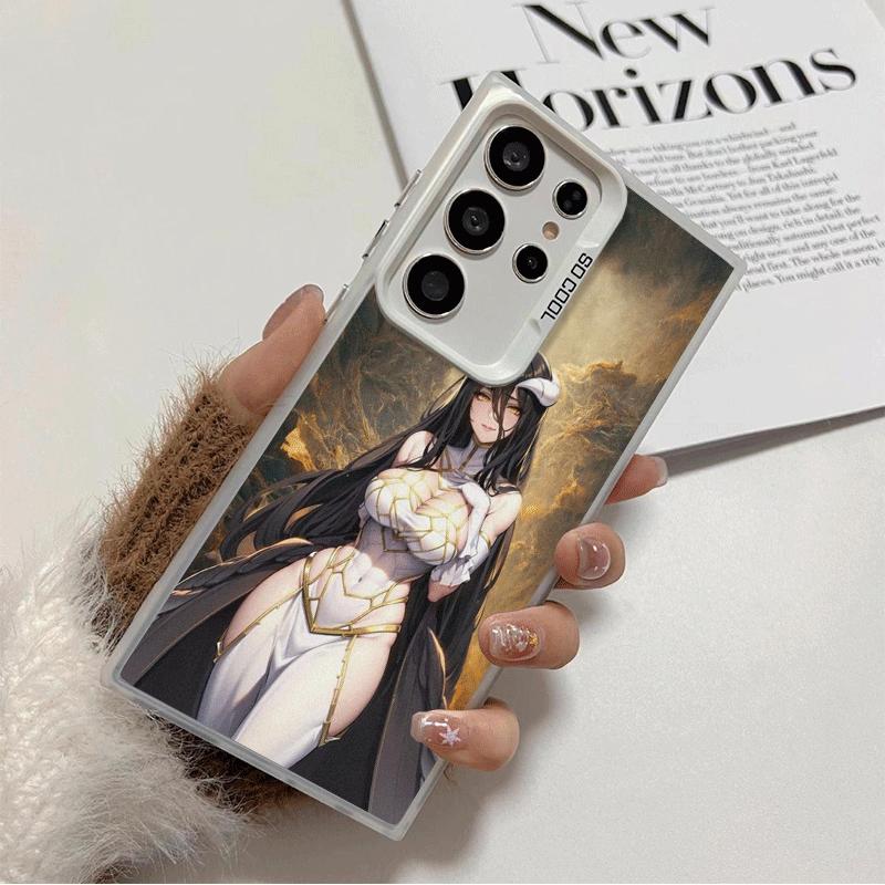 

Albedo O-Overlords Anime Soft Phone Case for Samsung Galaxy S24 S25 FE S26 Edge S23 Ultra S22 Plus S21 + Shockproof Cover Back S Samsung S21 Ultra
