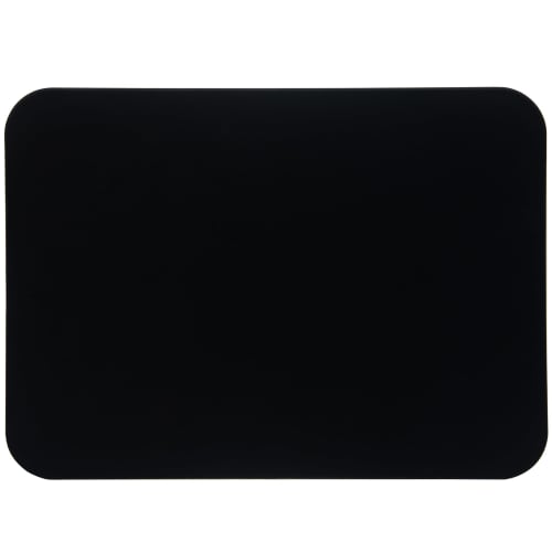 MUAMUA Cutting Board, Black Rubber, Heat-Resistant Elastomer, Dishwasher Safe, Non-Slip, Antibacterial, Soft, Stylish, Double-Sided, 33 X 24 X 0.5 Cm,