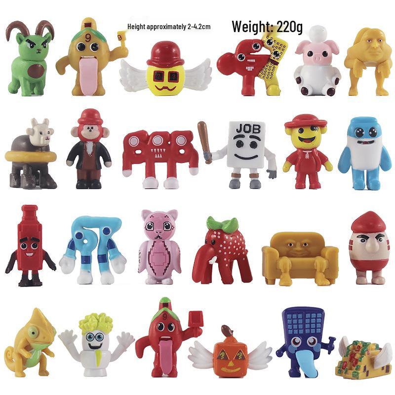 Brain Rot Game Ornaments: 24 Model Doll Set (220g)