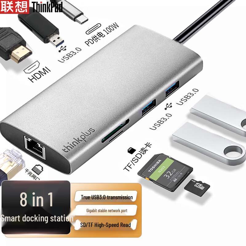 Lenovo ThinkPad 8-in-1 Multi-function USB-C Dock