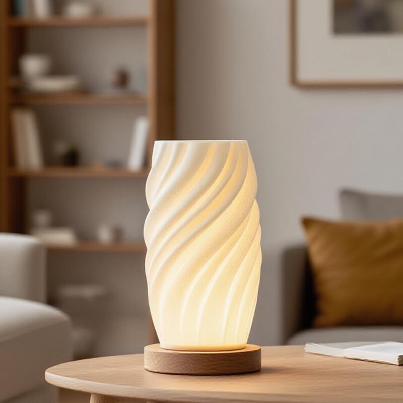 Nordic Style Rechargeable Bedside Ambient Table Lamp