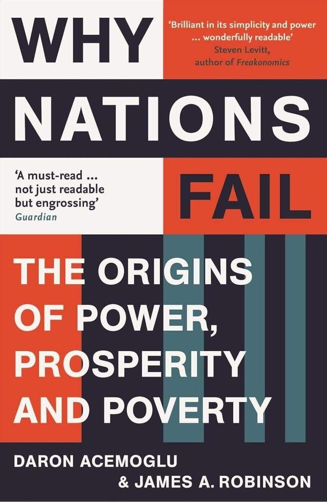 WHY NATIONS FAIL THE ORIGINS OF POWER PROSPERITY AND POVERTY Paperback u534 us1779 2%