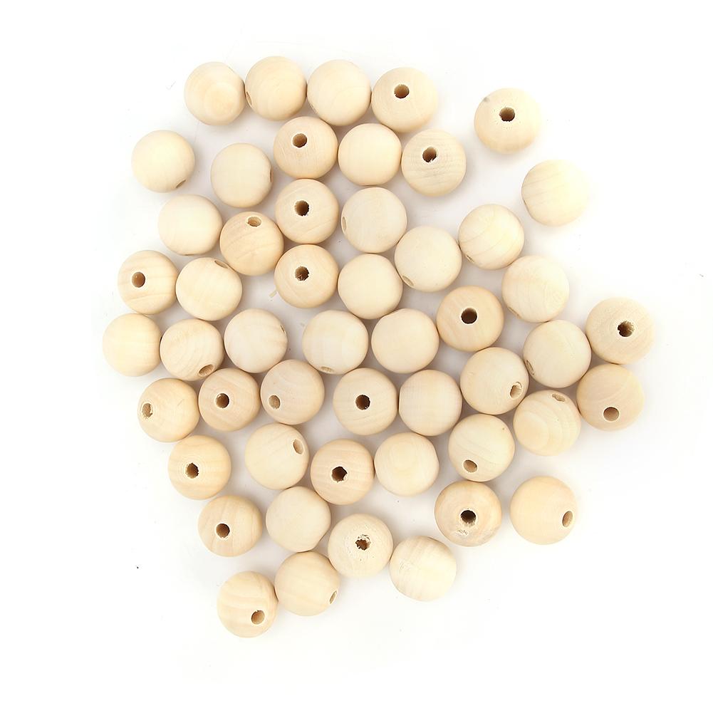 Round Bds Wooden Log Color Craft Bds for Jewelry Children Toys Making