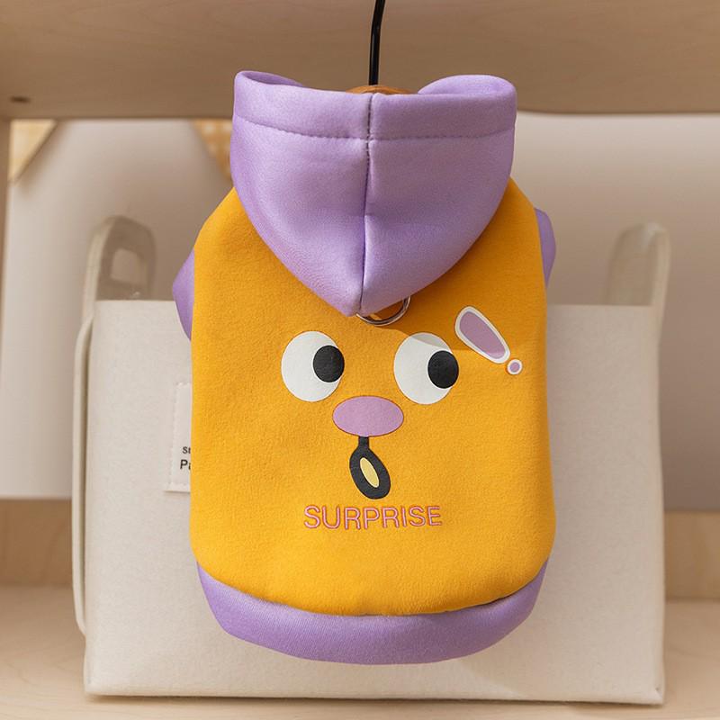 Mikina s kapucí dinosaura pro psy a kočky - Roztomilý jarní/letní dvounohý kostým pro mazlíčky