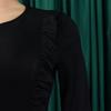 Women Elegant Office Long Sleeve High Waist Solid Bodycon Pencil Midi Dress