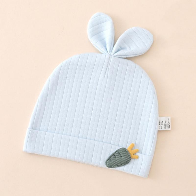 Beanie Cute Hat Newborn Infant For Solid Color Head Dress Windproof Cotton Hats Unisex for Babies Boys GirlsInfant Accessories