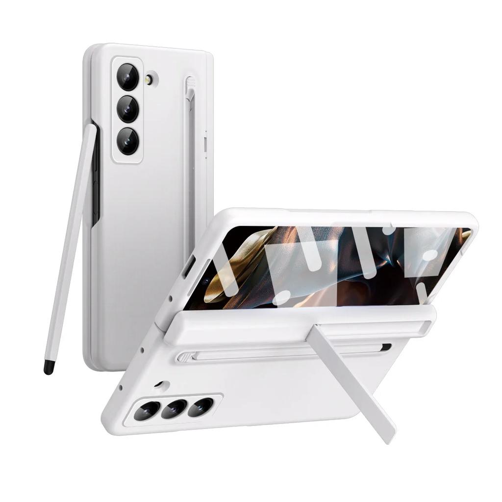 Opaca Per Samsung Z Fold SE Edizione Speciale 6 Sottile Galaxy Z Fold 7 6 5 4 Custodia Con Pellicola Slot Penna Touch Copertura Cerniera a Libro