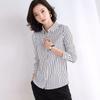Womens Striped Long Sleeve Shirt With Polished Design For Office Wear