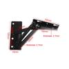 2pcs Bridge Shaped Spring Hinges Bracket Cabinet Door Support Durable Door Hinge  Cabinet