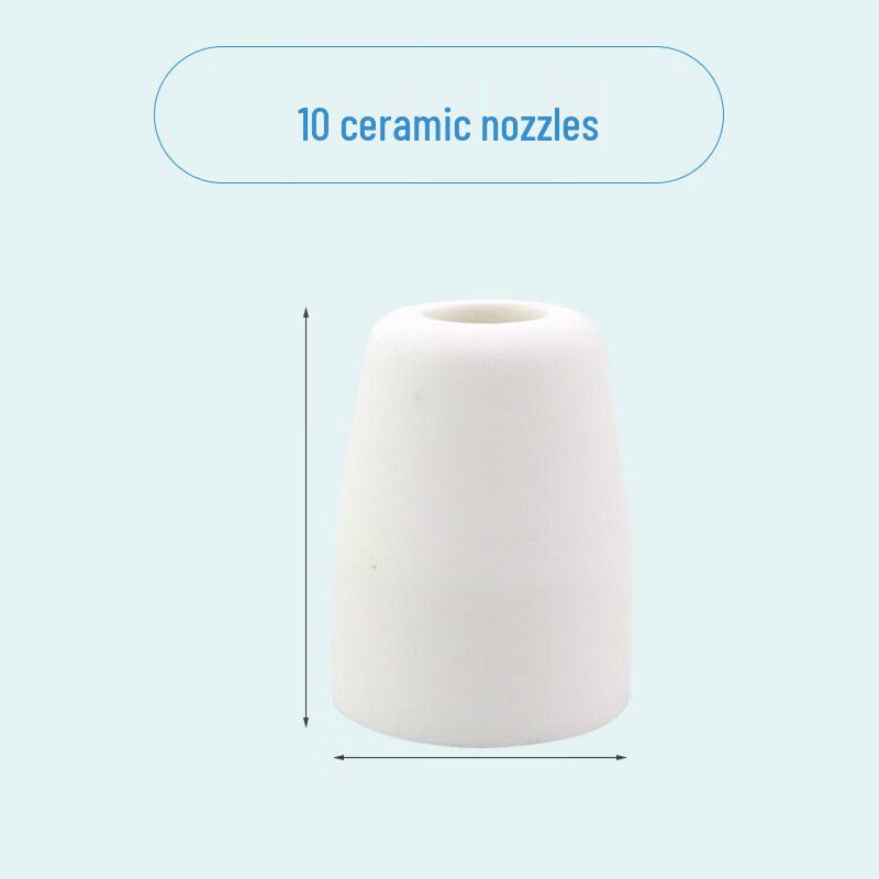 

40A Plasma Cutter Ceramic Nozzles and Sleeves (10-Pack)